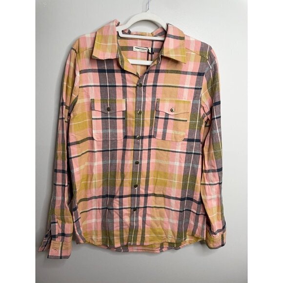 Spell & The Gypsy Collective Maverick Flannel Button Up Apricot Size Medium NWT - Picture 7 of 10